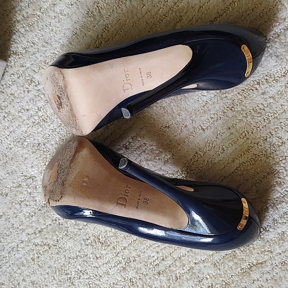 Miss DIOR Escarpin11 Bleu Foncé 38 from Saks Fifth Avenue - Picture 10 of 17